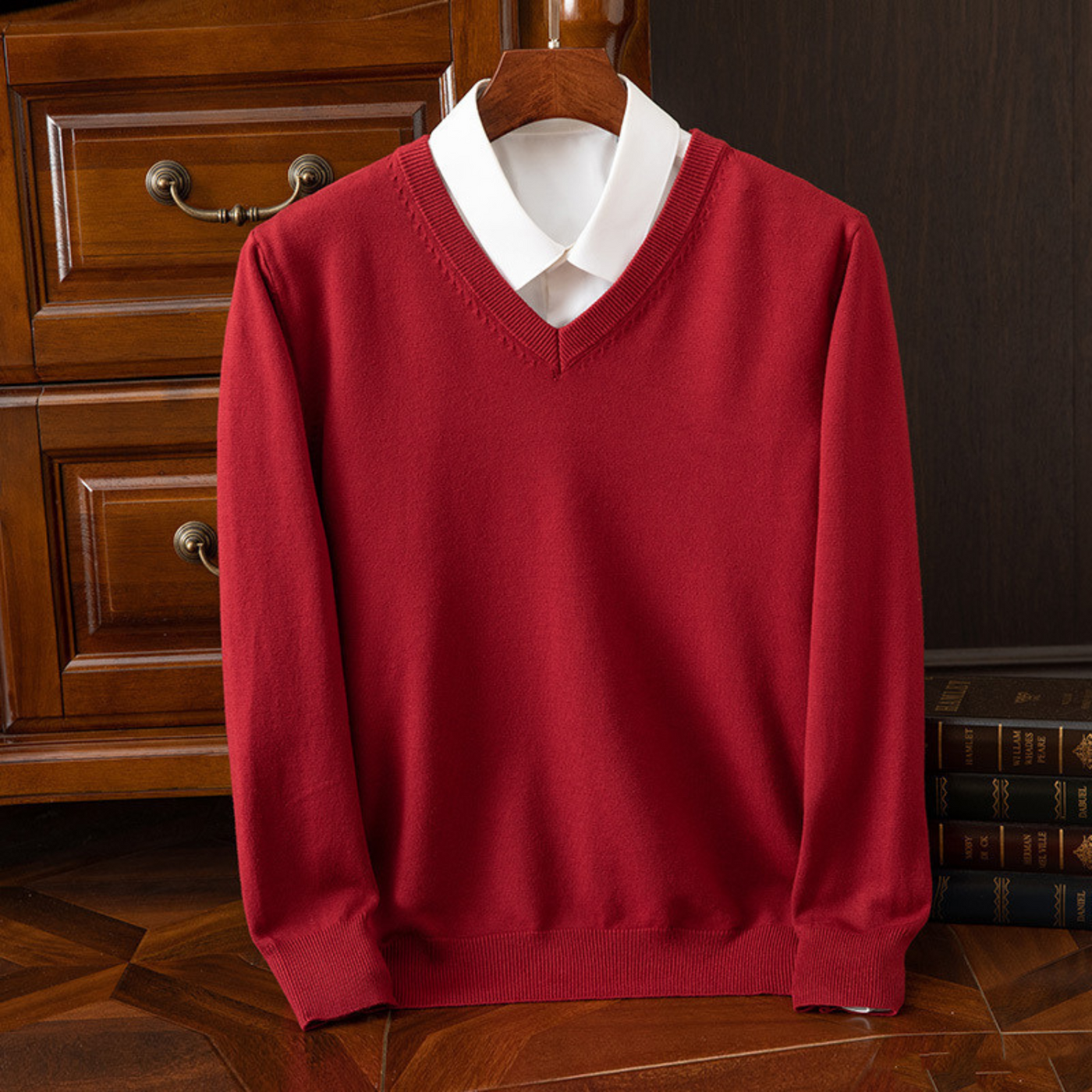 Evander - Cashmere V-Neck Jumper